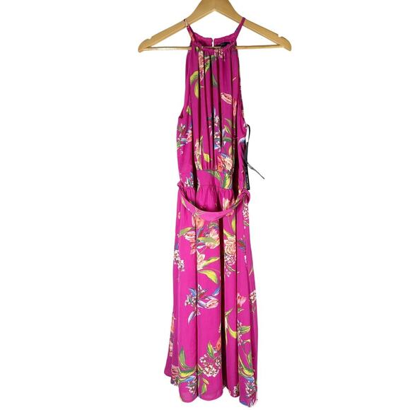 RACHEL Rachel Roy  Jinx Chiffon Floral Midi Dress Size US 8 - Picture 3 of 12